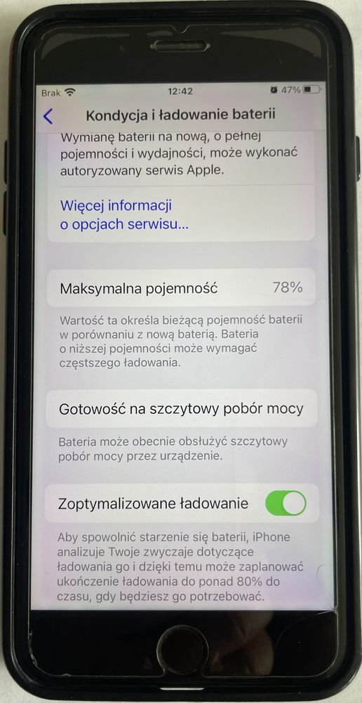 IPhone 8 plus, osłona ekranu i etui w komplecie