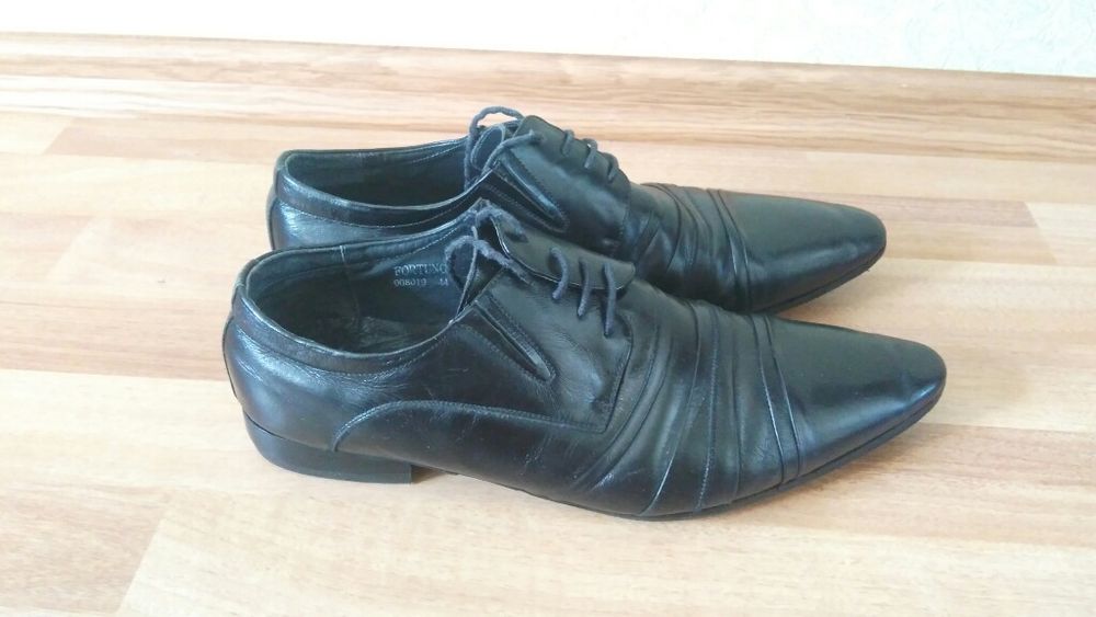 Мужские туфли черные кожаные размер 45 по стельке размер 29,5 см