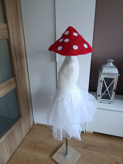 Strój karnawałowy MUCHOMOREK MUCHOMOR GRZYB  128/134 (224)