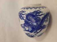 Piękny porcelanowy wazon sygnowany  - japoński.