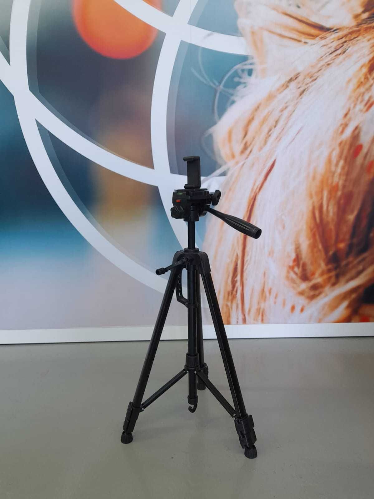 Tripé Novo e Profissional para Telemóveis ou Câmeras