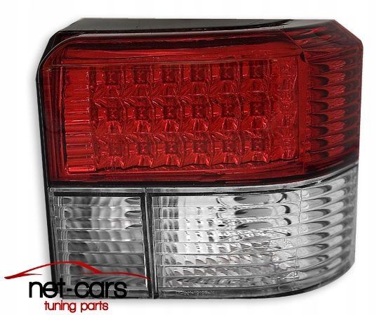 Lampy tylne tył VW T4 LED -04 CARAVELLA TRANSPORTER czerwono białe