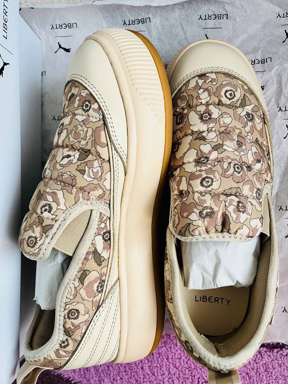 Кроссовки ботинки слипоны Puma liberty Sun kiss.