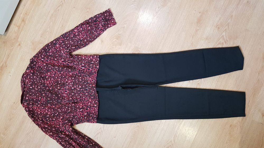 Комплект: модная рубашка сорочка блуза блузка и штани брюки штаны Zara