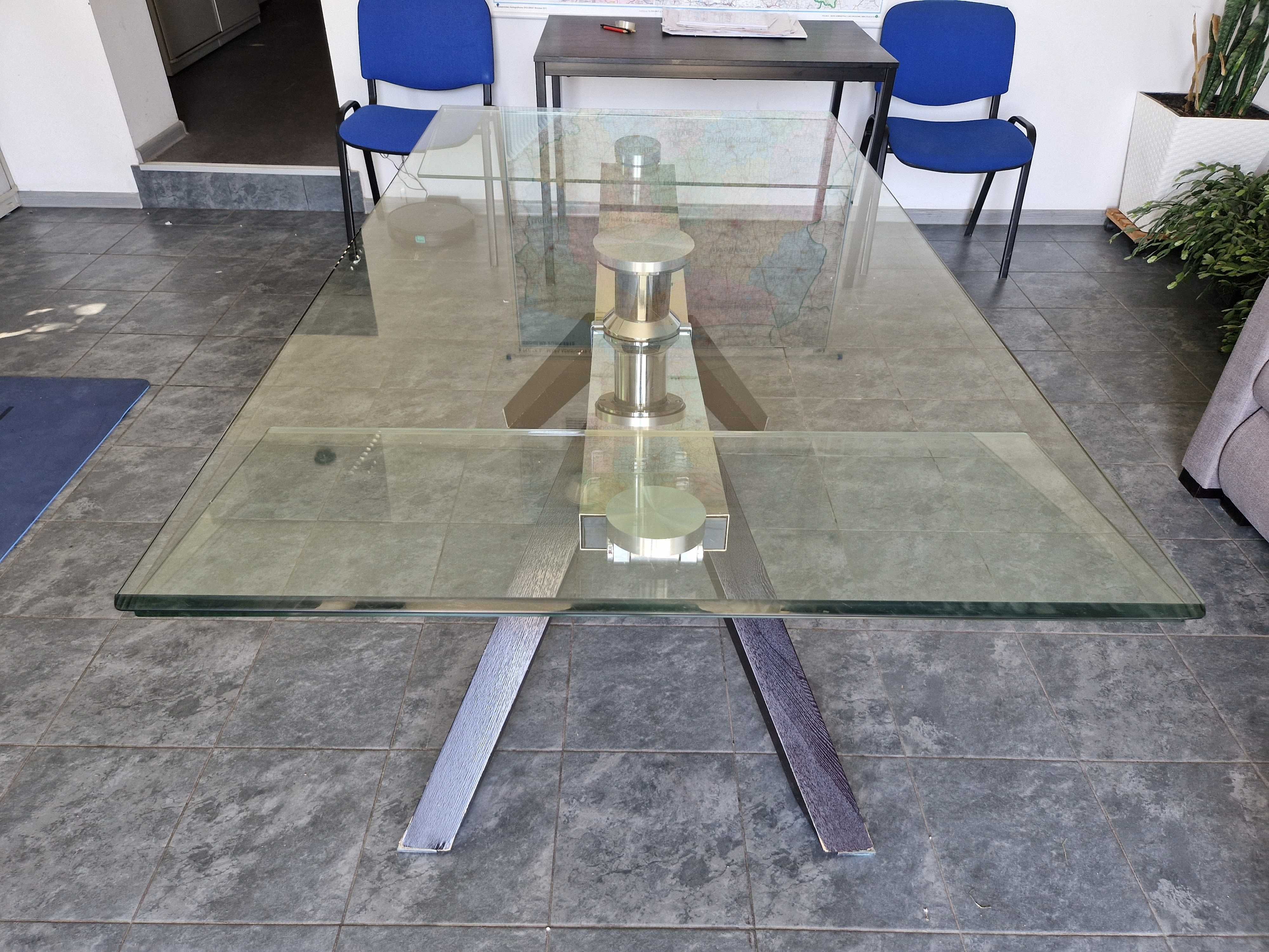 Stół szklany rozkładany