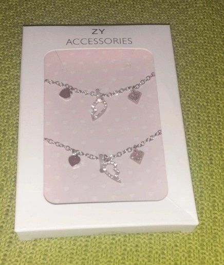 Conjunto de 2 colares e 2 pulseiras BBF melhores amigas, da Zippy