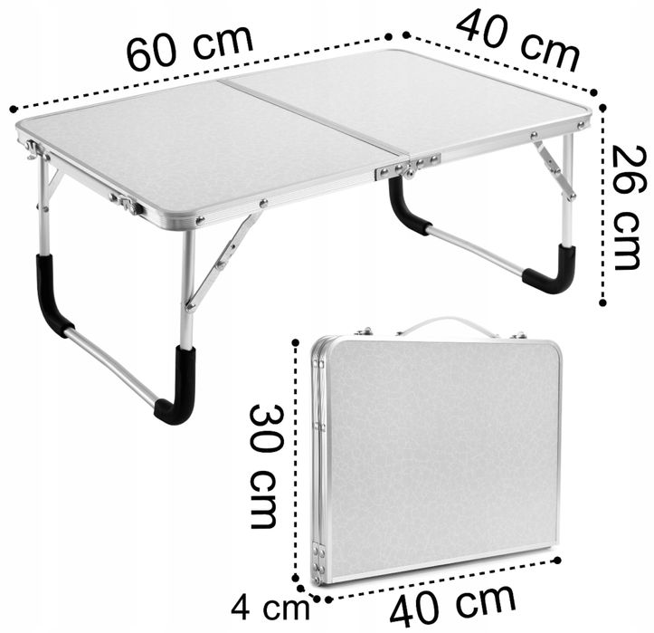 Stolik Stół Składany Turystyczny pod Laptopa Namiot Kempingowy Plażowy