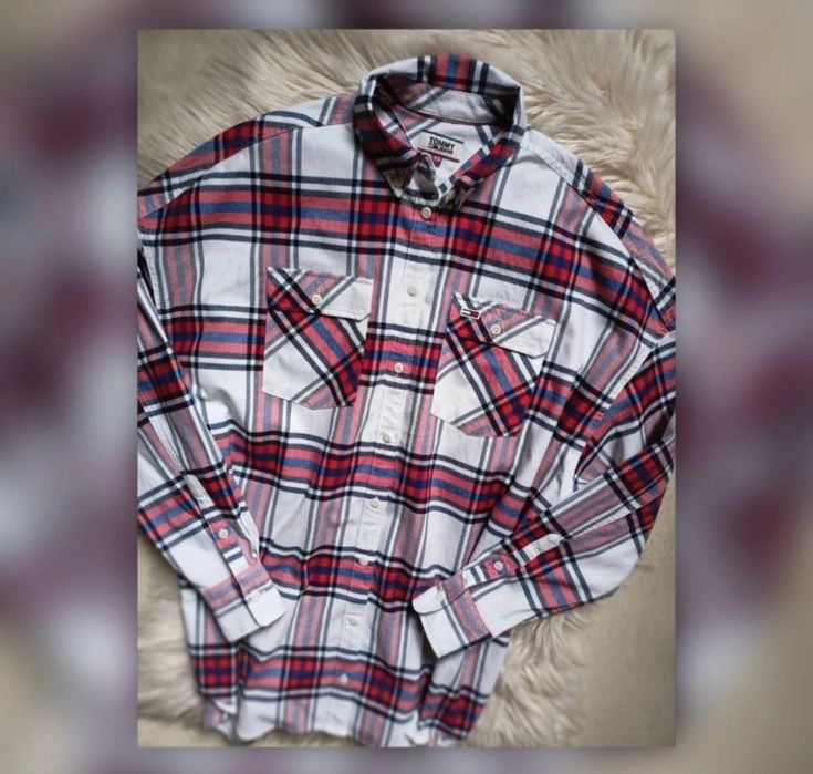 Koszula Tommy Hilfiger/Roz/XS/S/M styl oversize