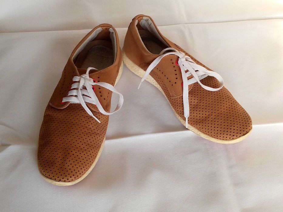 Мокасины мужские кожаные, размер 41, цвет коричневый