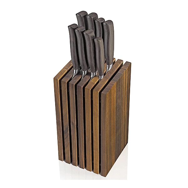 Blok na noże, drewno orzechowe, 13 x 13 x 26 cm / Zassenhaus