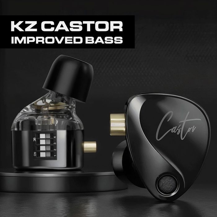 Nowe słuchawki KZ Castor Bass Version