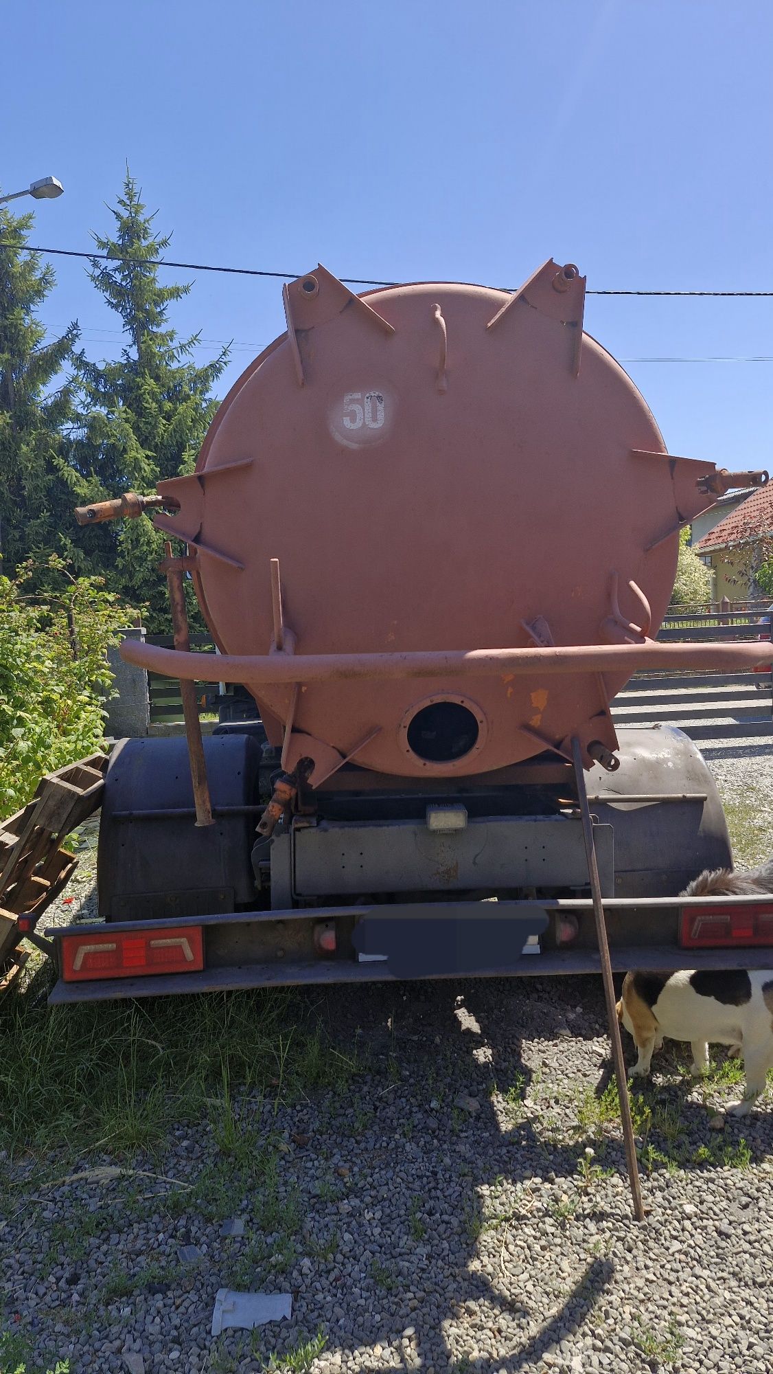 Beczka asenizacyjna 5200l z pompa