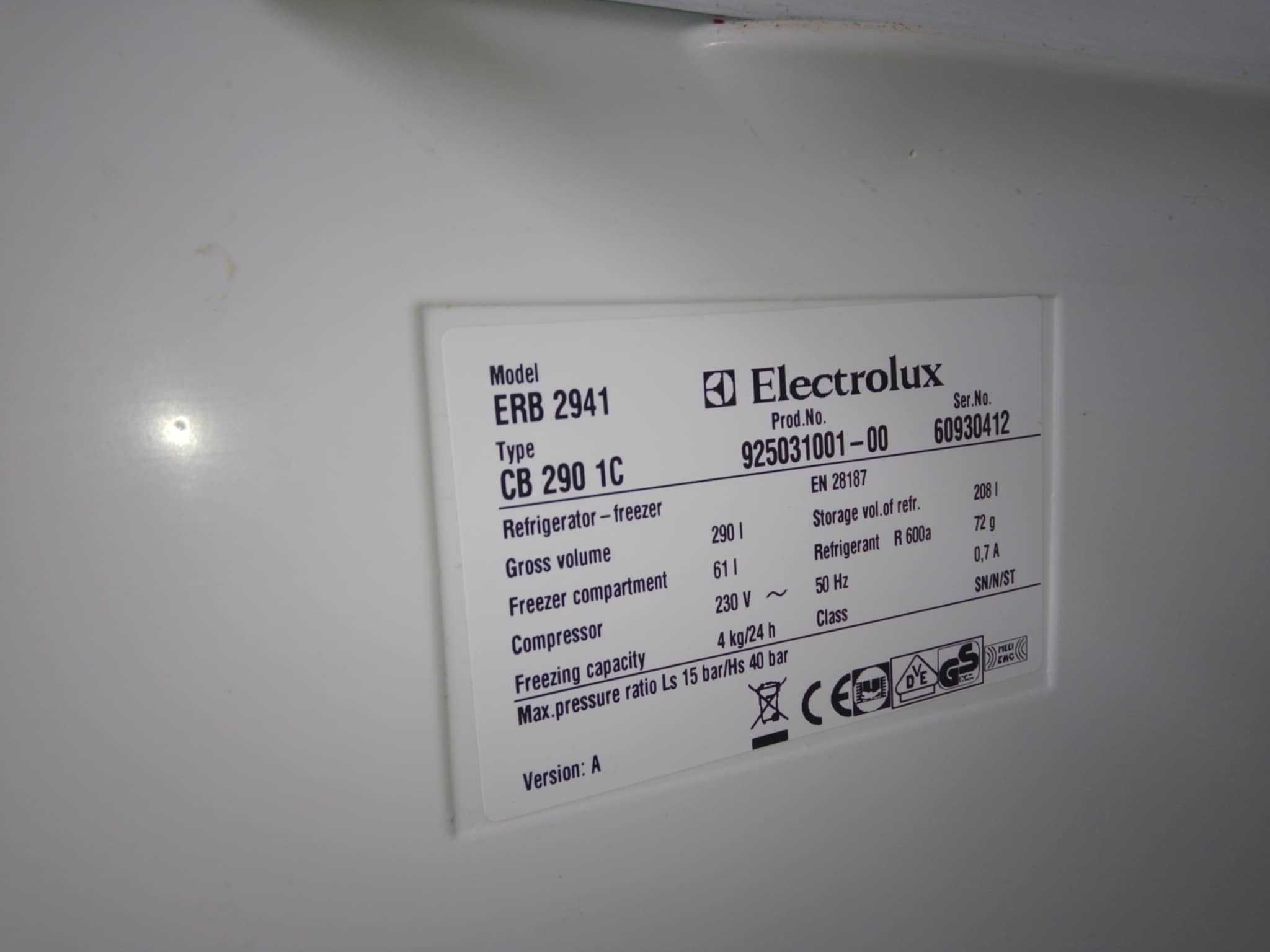 Lodówka Electrolux ERB2941 lodówko zamrażarka chłodziarka 155cm x 60cm