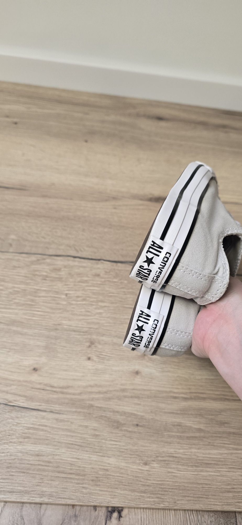 Oryginalne szaro beżowe trampki Converse 38
