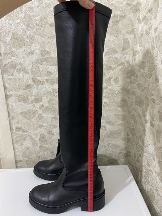 Ботфорти шкіряні