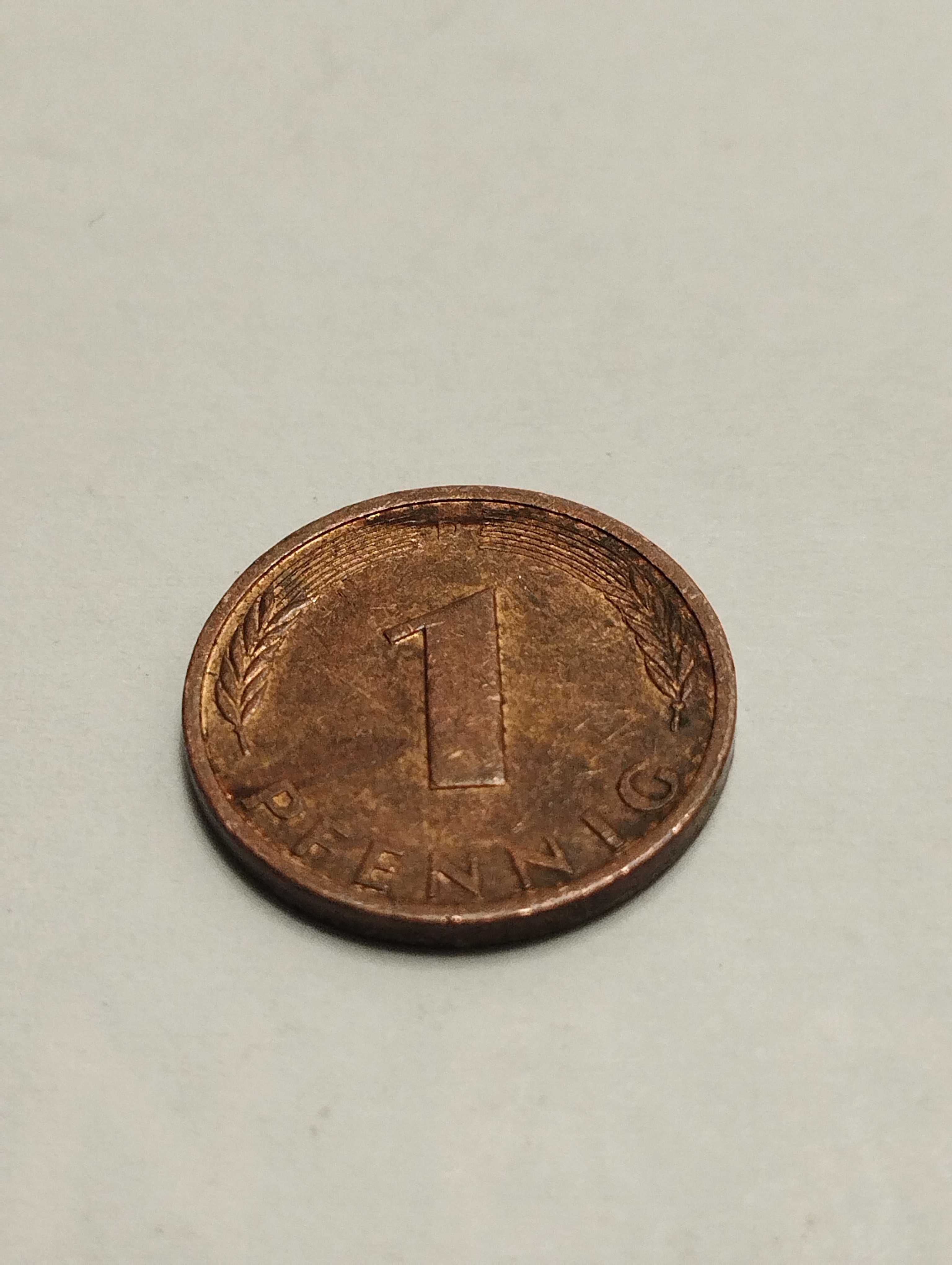 Sprzedam monetę Niemcy 1 pfennig 1982r. D stan dobry