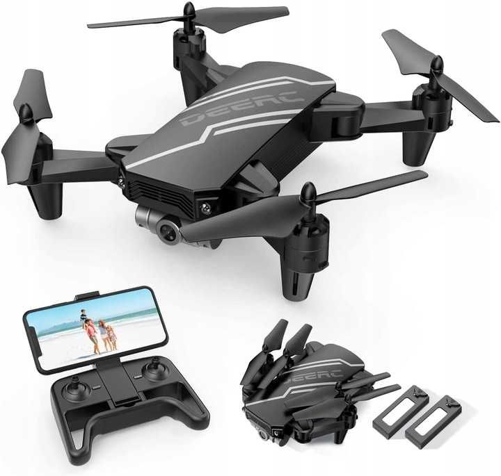 NOWY Deerc D20 Dron kamera hd 720P + Dwie baterie