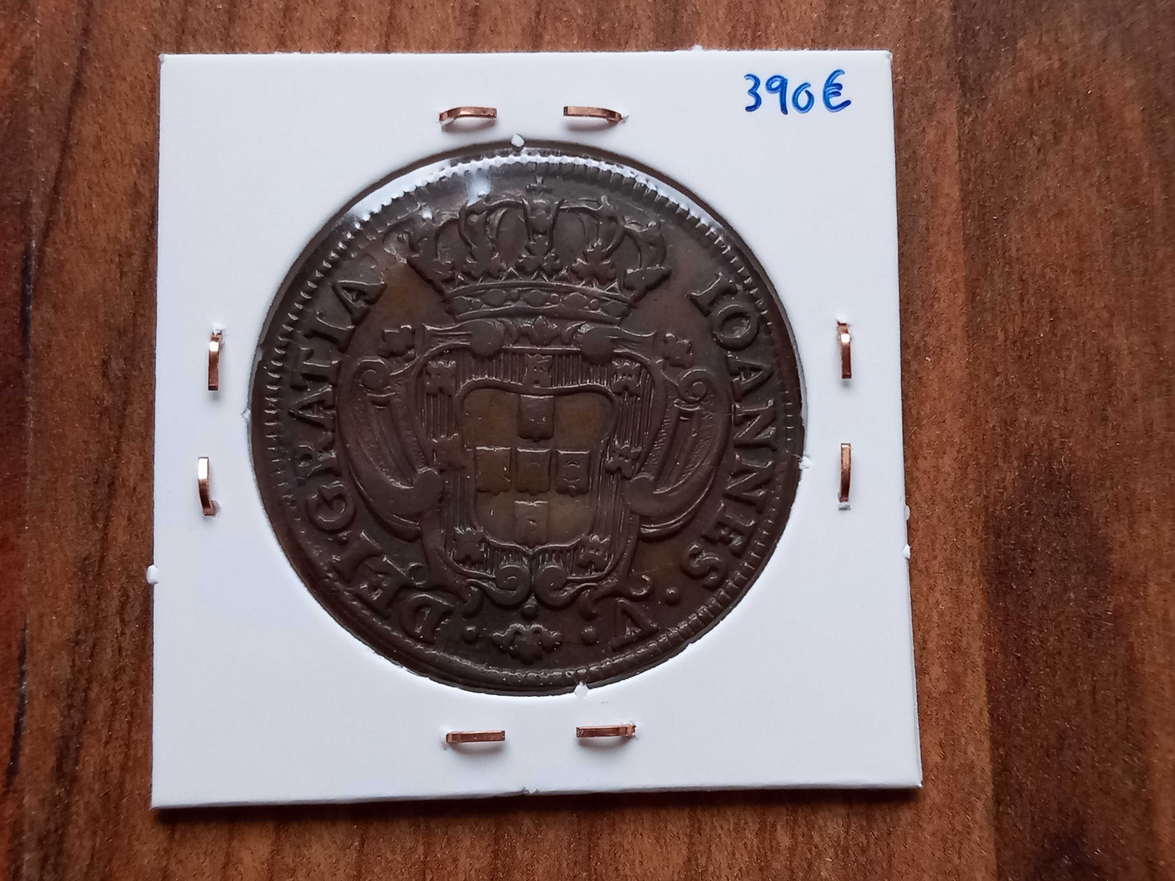 Moeda X Reis 1736 D. João V - Disco Fino (Rara)
