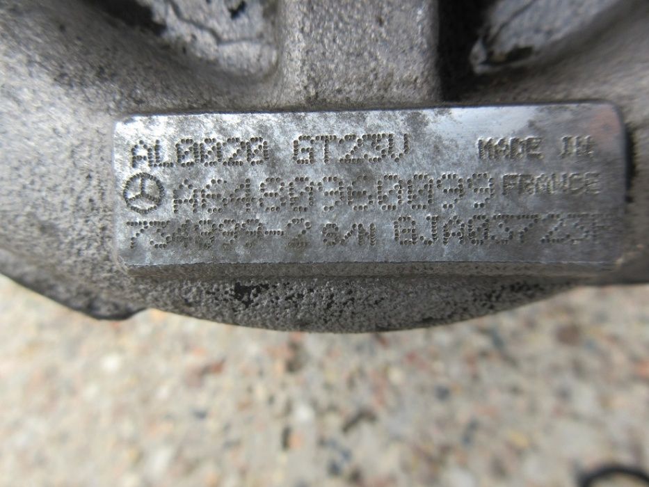 mercedes W211 W220 3.2 cdi 204 KM turbina turbo komplet