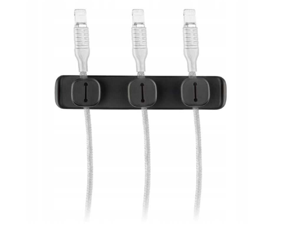 Tronic magnetyczny organizer uchwyt do kabli czarny