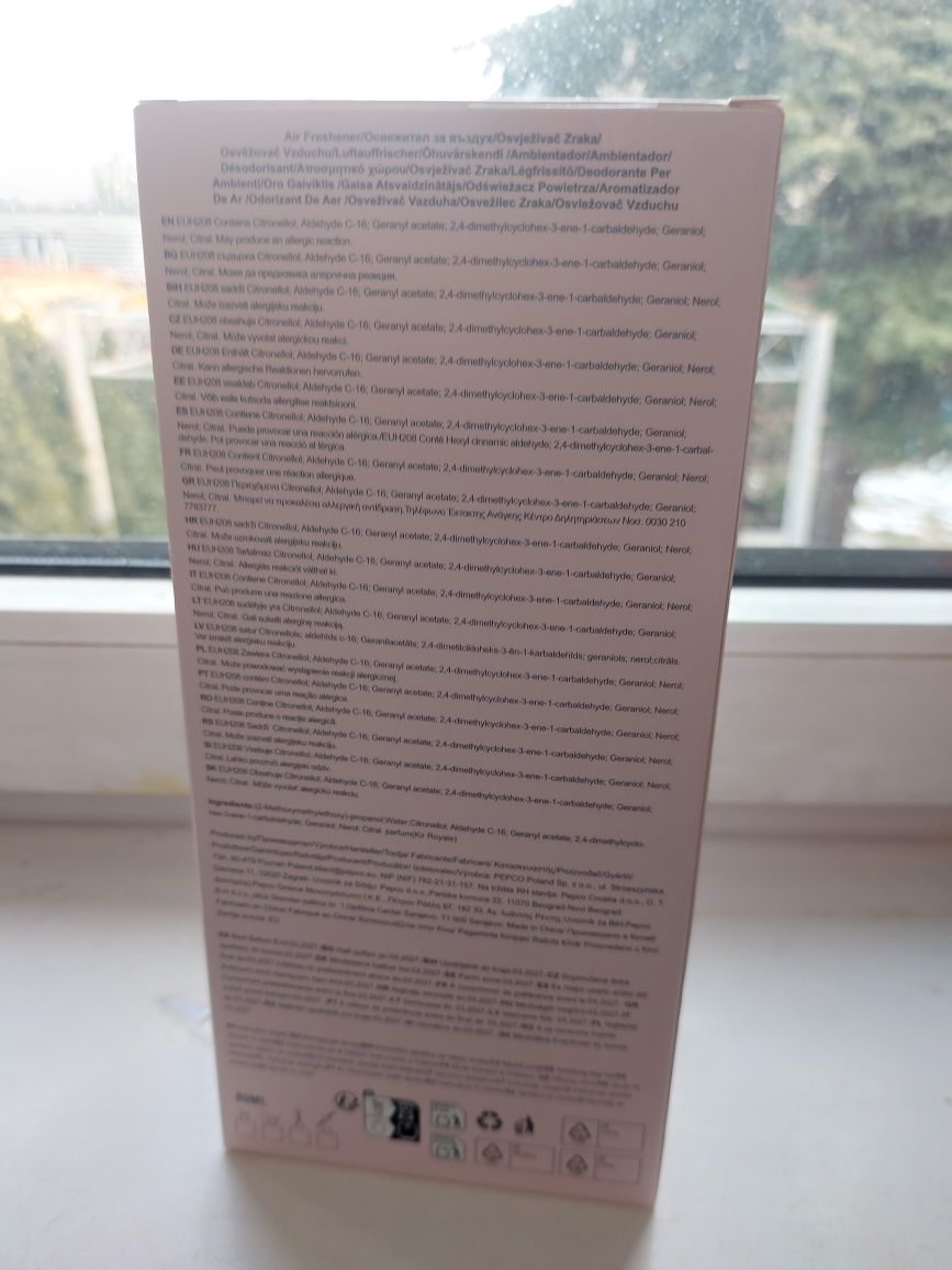 Pomysł na Walentynki Różowy odświeżacz powietrza duży 80ml
