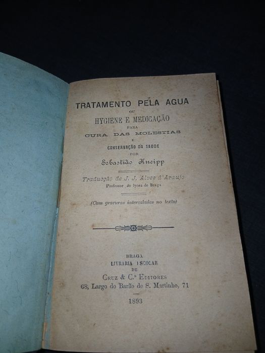 Antigo Livro  Primeira edição Ano 1893