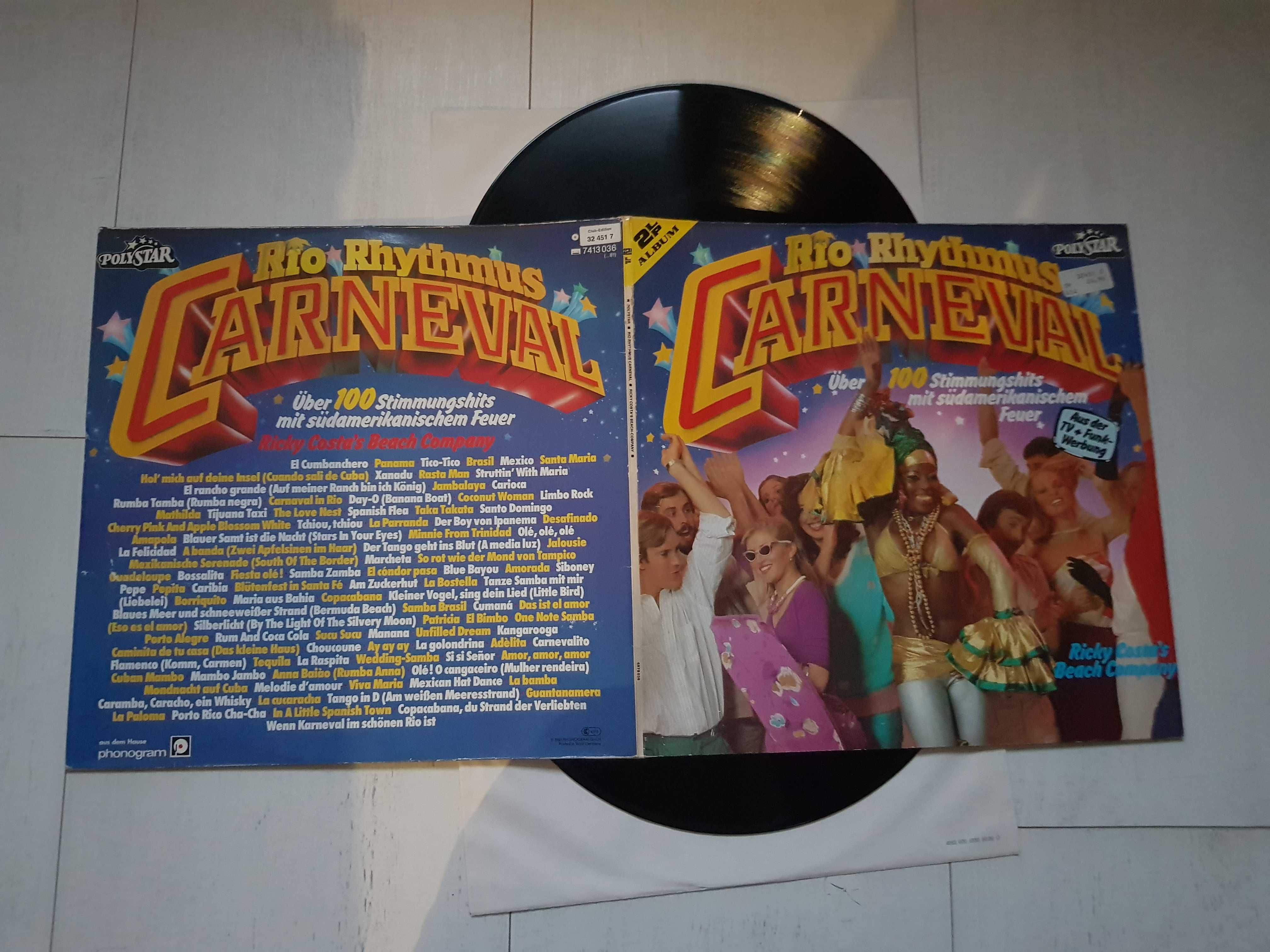 Ricky Costa's Beach Company – Rio Rhythmus Carneval 2xLP*4379