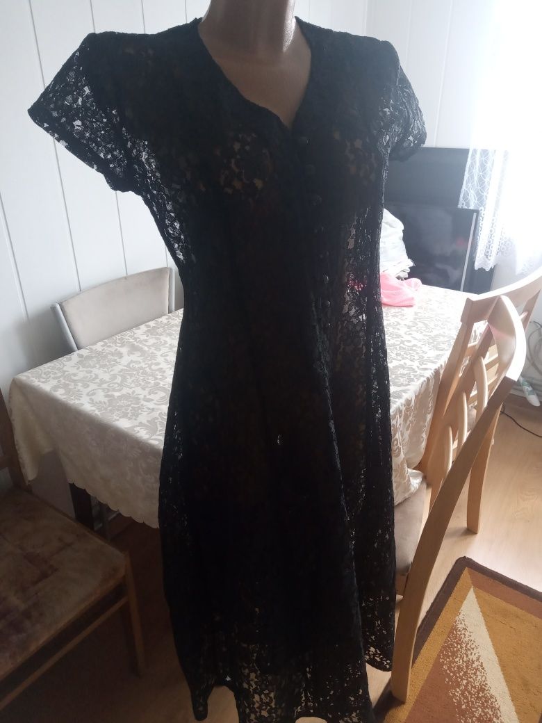 Czarna sukienka długa m/L