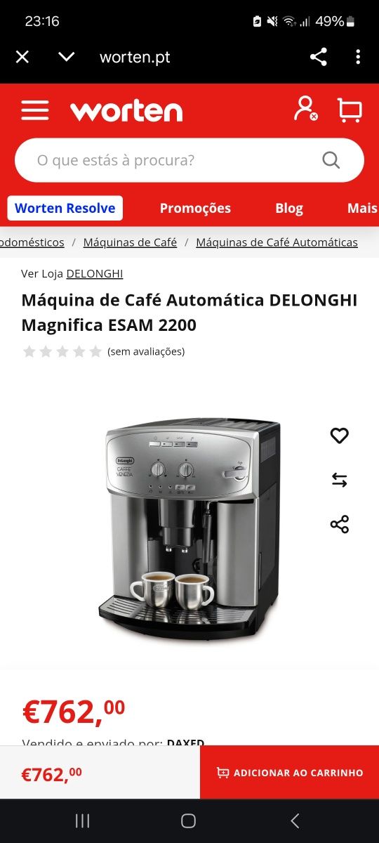 Máquina de café DeLonghi