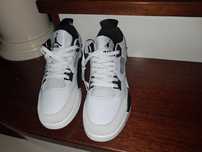 Buty Jordan 4 military bialo szare czarne sneakersy damskie NOWE  43