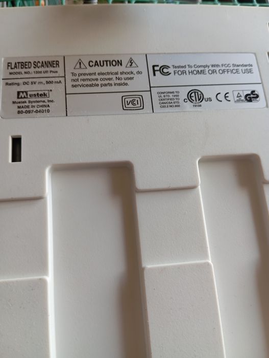 Skaner mustek 1200 UB plus płaski na usb