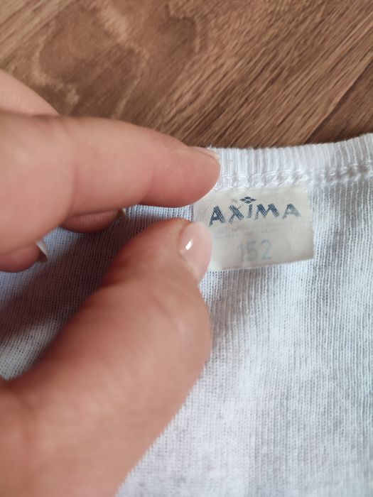 Podkoszulek chłopięcy długi rękaw biały rozmiar 152cm