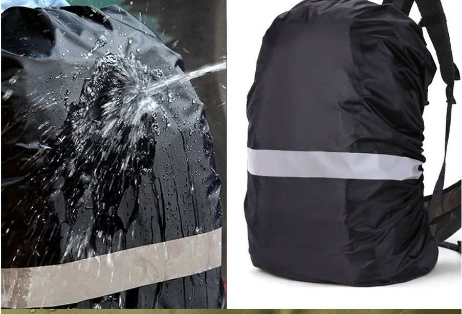 Capa Protecao Mochila Chuva Refletora Mochila Pequena E XXL