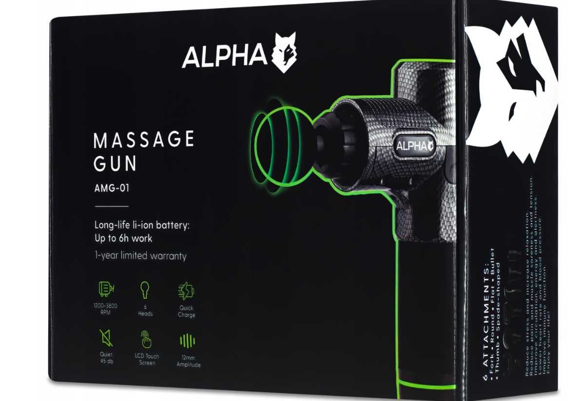 PISTOLET DO MASAŻU Mocny Masażer Massage Gun Pro *Wyprzedaż -35%*