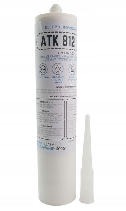 Klej Do Basenów Klejenie Folii Basenowej Pvc Biały Tuba 400g Na Sucho