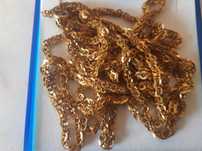 Colar antigo, anos 1910, ouro 19.2kt, 1metro e 92cm