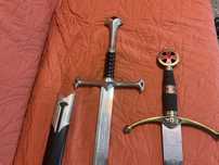 Réplica de Espada templária aço de Toledo + espada do Aragorn