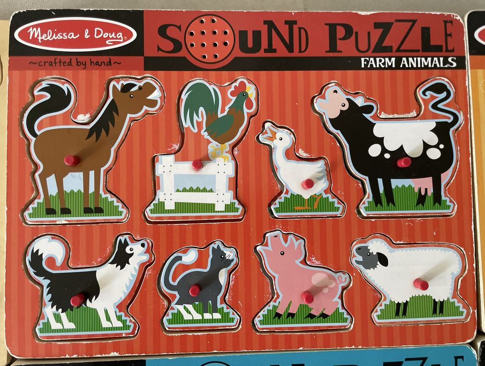 Puzzle drewniane - Melissa&Doug, Goki