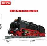 Конструктор  паровоз 1173шт локомотив BE 01 ( Совместим с LEGO ) .