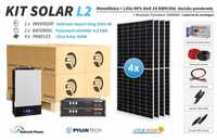 kit solar de lítio L2 10 kwh dia Pylontech 4,8kwh 90%DOD