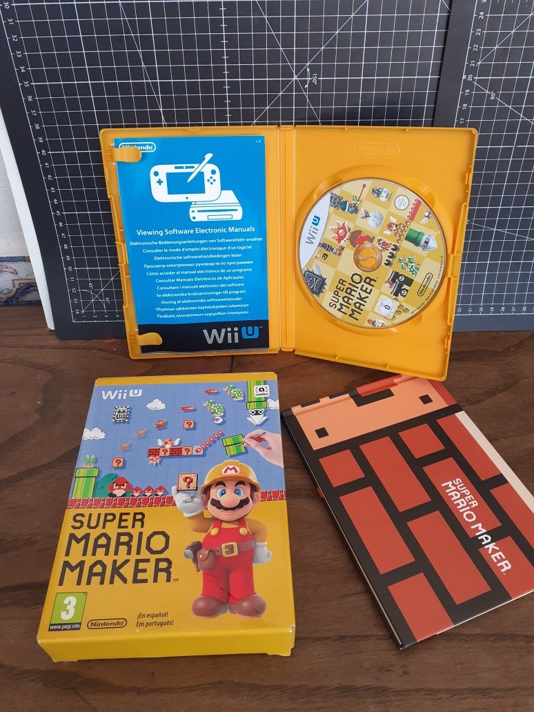 Box Super Mario Maker. Wii U  impecável com artbook