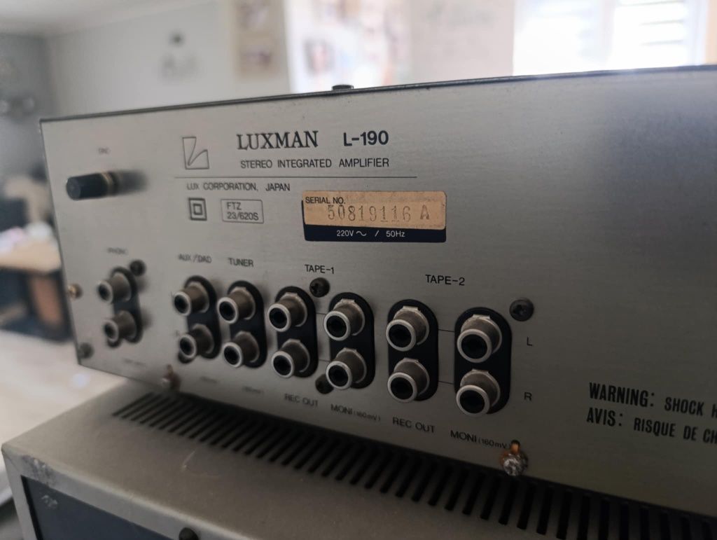 Luxman L190 wzmacniacz audio vintage