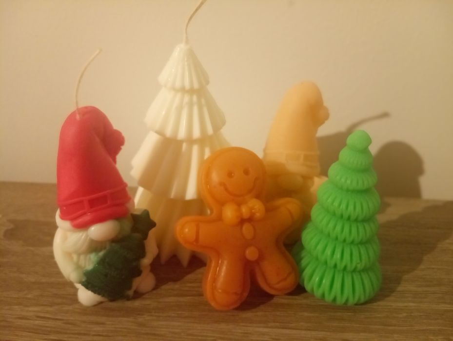 Świąteczne świece handmade