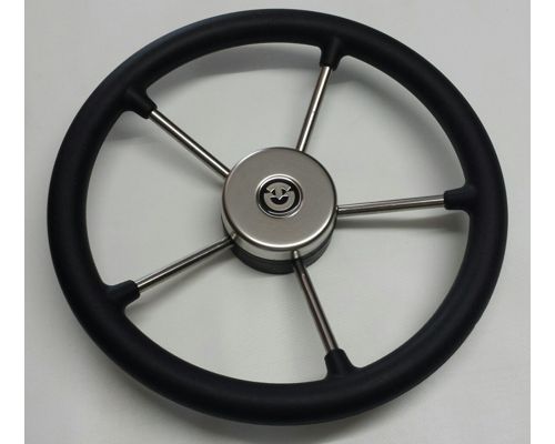 Volante com cinco raios em aço inox