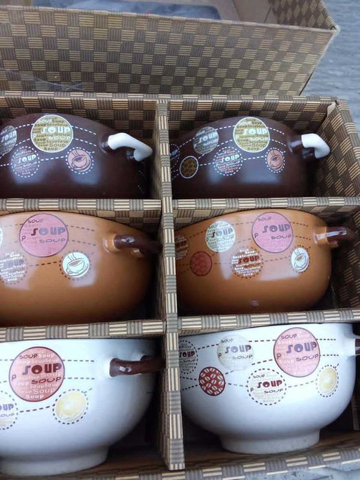 Бульйонниця (супниця) з ручками в наборі 6 шт.