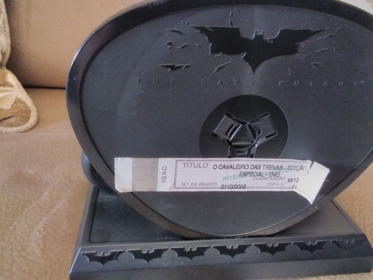 DVD Batman com mota aniversário