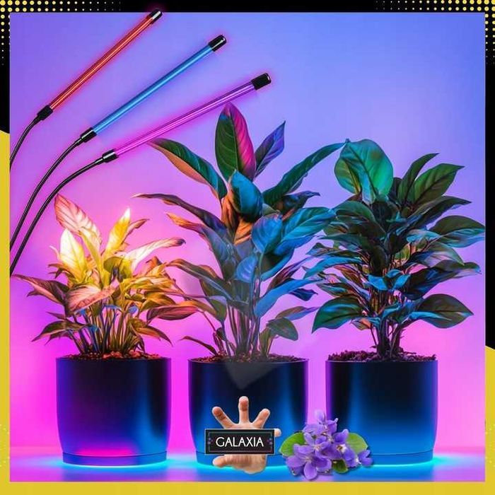 LAMPA DO ROŚLIN 3X Do Uprawy Wzrostu Oświetlenie Żarówka LED Grow TIME