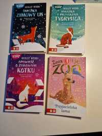 Zestaw książka Holly Webb Śnieżka, Anuszka, Zimowy kotek, Zosia i jej