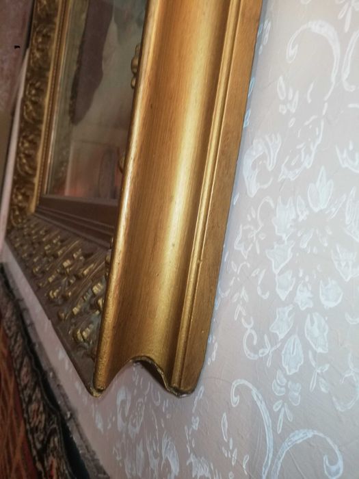 Stary obraz Matka Boska Szkaplerzna przedwojenny rarytas