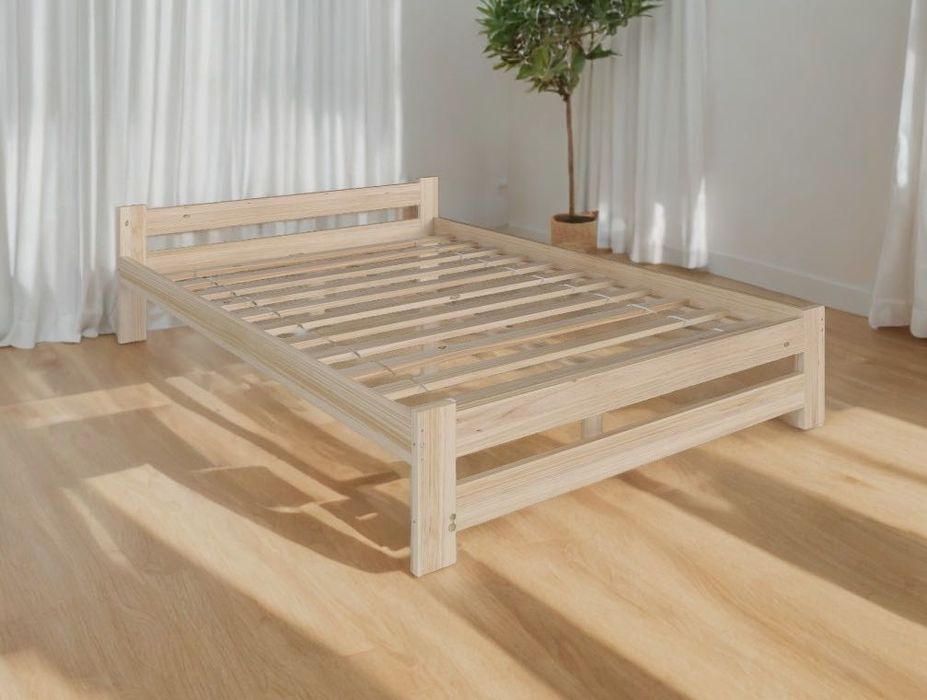 Łóżko Drewniane Małżeńskie Sosnowe Tapczan Hotelowe Pracownicze WYSYŁK